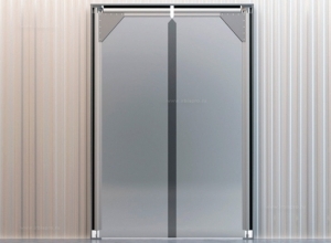 Маятниковая дверь пленочная двухстворчатая Ирбис МДО(ПЛ)