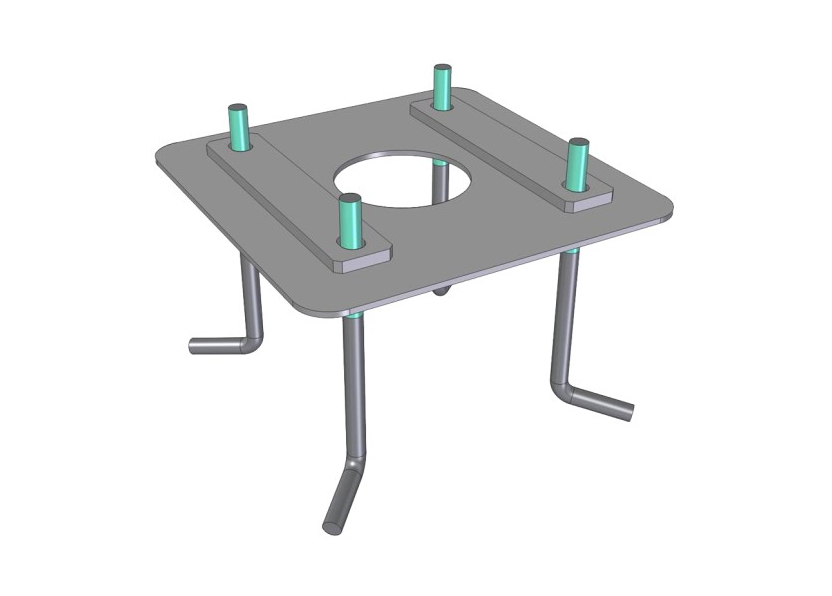 Закладная пластина TRAFIK/B для шлагбаумов DEA серии TRAFIK