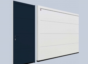 Гаражная боковая дверь Hormann NT 60 M-гофр Sandgrain